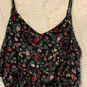 H&M black floral dress.